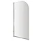 Premier Curved Top Straight Hinged Barmby Shower Bath  Profile Large Image