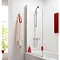 Premier Curved Top Straight Hinged Barmby Shower Bath  Feature Large Image