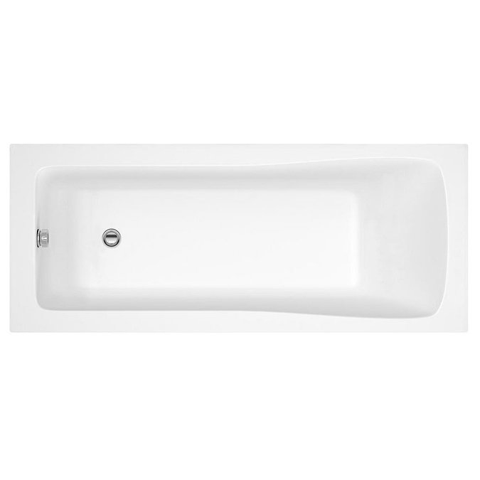 Premier Curved Top Straight Hinged Linton Shower Bath  Standard Large Image