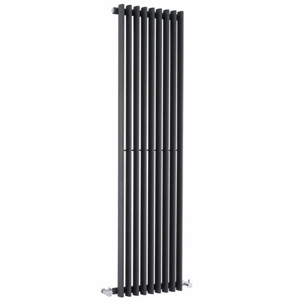 Premier - Cypress Single Panel Radiator - 1500 x 405mm - Anthracite - HCY005 Large Image