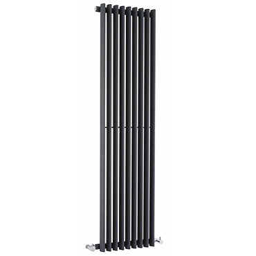 Premier - Cypress Single Panel Radiator - 1500 x 405mm - Anthracite - HCY005 Profile Large Image