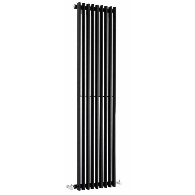 Premier - Cypress Single Panel Radiator - 1800 x 405mm - High Gloss Black - HCY002 Large Image