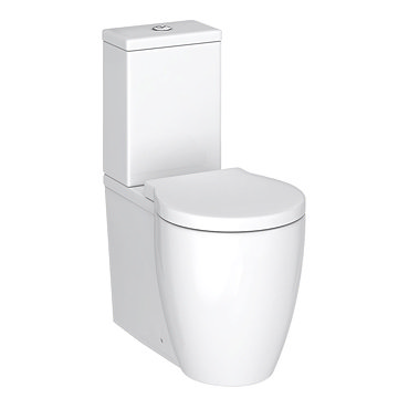 Premier Darwin Flush To Wall Toilet + Soft Close Seat  Profile Large Image