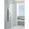 Premier - Deacon White Thermostatic Shower Panel - AS348 Profile Large Image