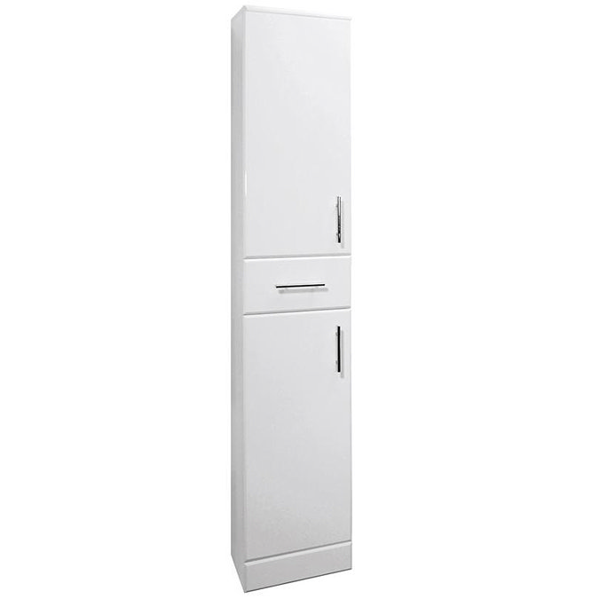 Premier Delaware High Gloss White Deep Tallboy W350 x D330mm - VTY003 Large Image