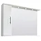 Premier Delaware High Gloss White Illuminated Mirror Cabinet W1050 x D170mm - VTY028 Large Image