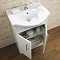 Premier Delaware High Gloss White Vanity Unit with Basin W550 x D300mm - VTY550 Profile Large Image