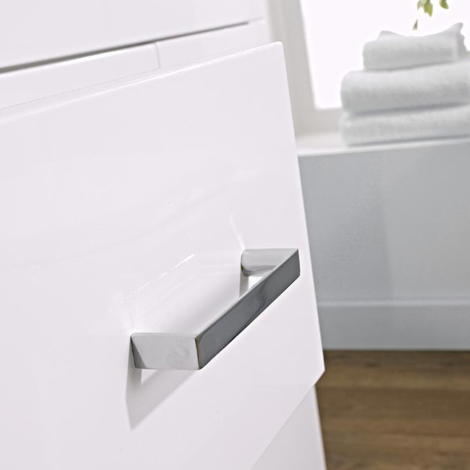 Premier Eden Minimalist Gloss White Vanity Unit W1000 x D400mm - VTNB1000 Standard Large Image