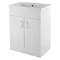 Premier Eden Minimalist Gloss White Vanity Unit W600 x D400mm - VTNB600 Large Image