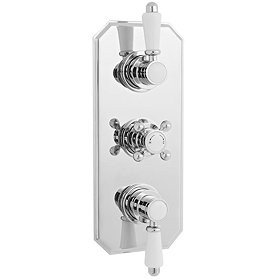 Premier Edwardian Triple Concealed Thermostatic Shower Valve - ITY317 Large Image