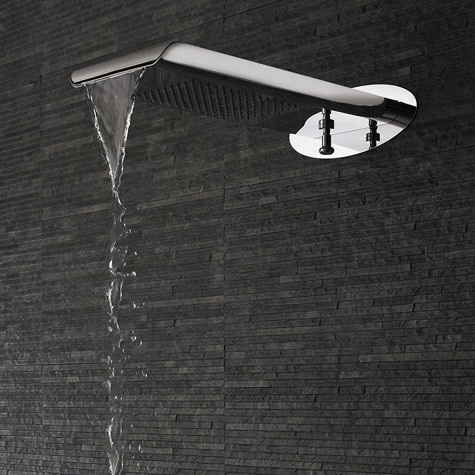 Premier - Fixed Rain/Waterfall Shower Head with Diverter - HEAD87 Feature Large Image