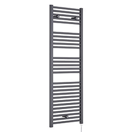 Premier H1375mm x W480mm Anthracite Electric Only Ladder Rail - MTY155 Large Image