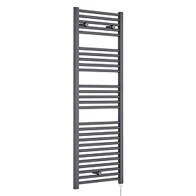 Premier H1375mm x W480mm Anthracite Electric Only Ladder Rail - MTY155 Large Image