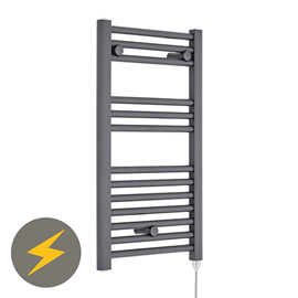 Premier H720mm x W400mm Anthracite Electric Only Ladder Rail - MTY153 Medium Image