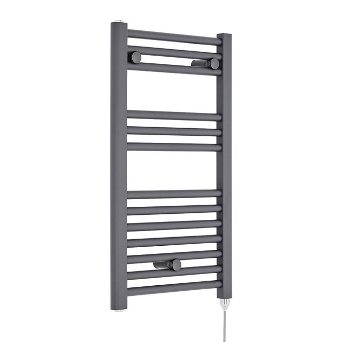 Premier H720mm x W400mm Anthracite Electric Only Ladder Rail - MTY153 Large Image