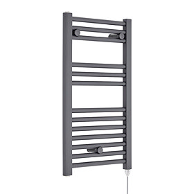 Premier H720mm x W400mm Anthracite Electric Only Ladder Rail - MTY153 Large Image