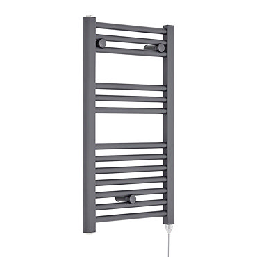 Nuie H720mm x W400mm Anthracite Electric Only Ladder Rail - MTY153  Profile Large Image