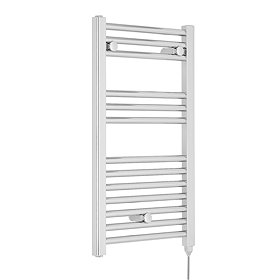 Premier H720mm x W400mm Chrome Electric Only Ladder Rail - MTY150 Large Image