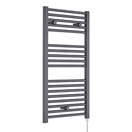 Premier H920mm x W480mm Anthracite Electric Only Ladder Rail - MTY154 Large Image