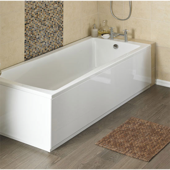 Premier - High Gloss MDF Front Bath Panels - White - Various Sizes Large Image
