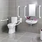 Nuie Single Flush High Rise Close Coupled Toilet - DOCMP100  Profile Large Image