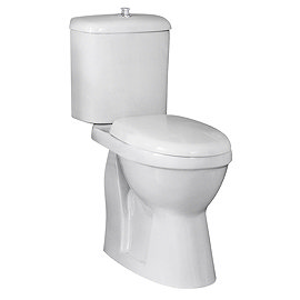 Nuie Single Flush High Rise Close Coupled Toilet - DOCMP100 Large Image