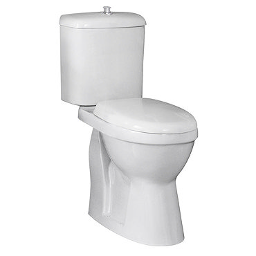 Nuie Single Flush High Rise Close Coupled Toilet - DOCMP100  Profile Large Image