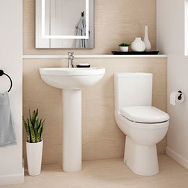 Premier Ivo 4-Piece Comfort Height Modern Bathroom Suite Medium Image
