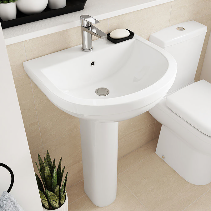 Premier - Ivo Basin 1TH with Full Pedestal - 2 Size Options  Feature Large Image