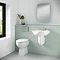 Nuie Ivo Comfort Height Back to Wall Pan + Soft Close Seat  Profile Large Image