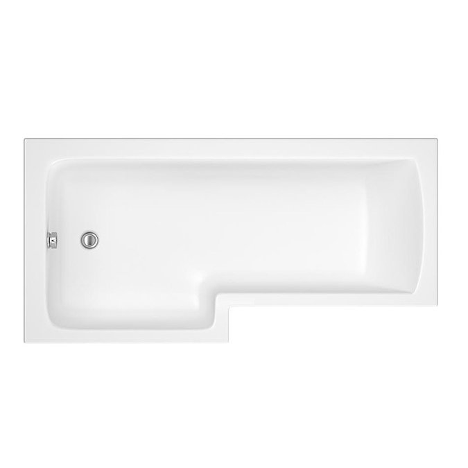 Premier L Shaped Square 1500 x 700mm Bath with Acrylic Panel Profile Large Image