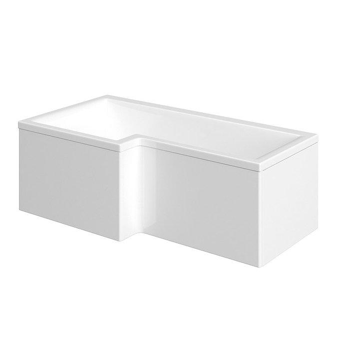 Premier L Shaped Square 1500 x 700mm Bath with Acrylic Panel Large Image