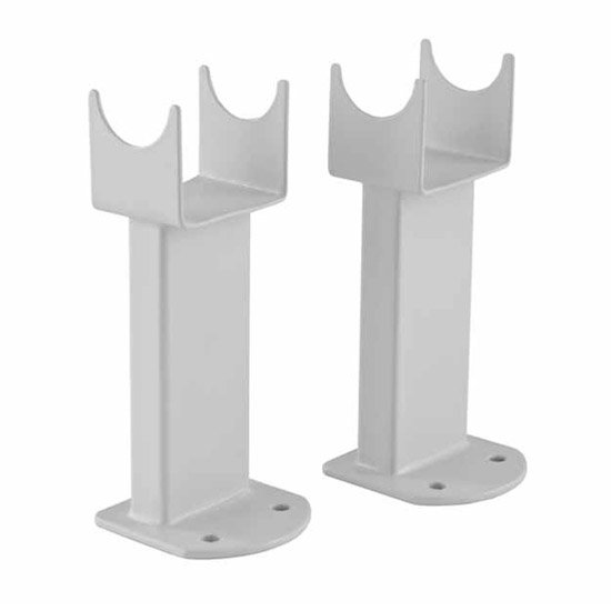 Right Radiators Pair Of Black Floor Mounting Feet For Flat Panel Designer Radiator