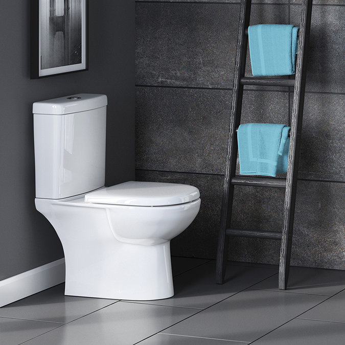 Premier Lawton Close Coupled Toilet with Soft Close Seat Profile Large Image