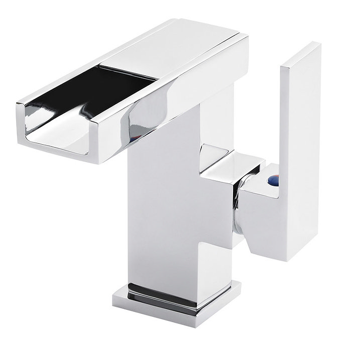 Ultra LED Side Action Cloakroom Mono Basin Mixer Inc. Waste - MIN385 Large Image