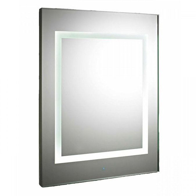 Premier Level Square Motion Sensor LED Mirror with De-Mister Pad - LQ035  Feature Large Image