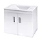 Premier - Liberty Wall Mounted Vanity Unit - High Gloss White W550 x D335mm - FLI004 Large Image