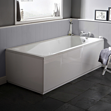 Premier Linton Square Single Ended Bath (Inc. Front + End Panels)  Profile Large Image