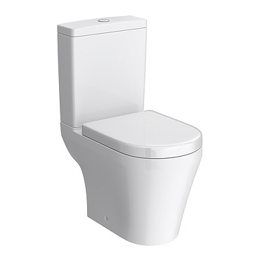 Toronto Modern Close Coupled Toilet + Soft Close Seat (Semi BTW)  Profile Large Image