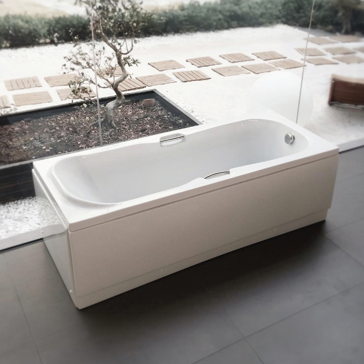 Danbury Single Ended Bath with Grips 1700 x 700mm