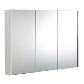 Premier Minimalist 3-Door Bathroom Mirror Cabinet (Width 900mm) VTY055 Medium Image