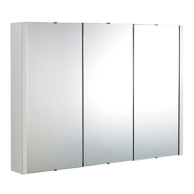 Premier Minimalist 3-Door Bathroom Mirror Cabinet (Width 900mm) VTY055 Large Image