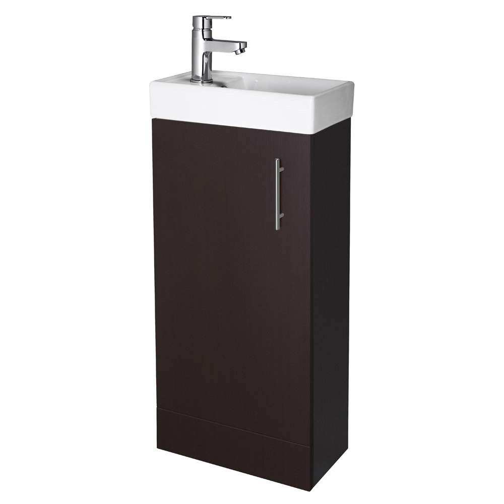Nuie Minimalist Compact Floor Standing Basin & W400 x D222mm