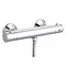 Premier - Modern ABS Round Thermostatic Bar Valve with Slider Rail Kit - Chrome Feature Large Image
