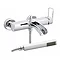 Ultra Nevada Wall Mounted Open Spout Bath/Shower Mixer Inc. Kit & Wall Bracket - TNE304 Large Image