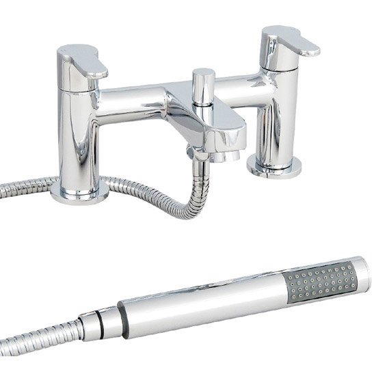 Ultra Newbury Bath Shower Mixer with Shower Kit + Wall Bracket - TNB304 Large Image