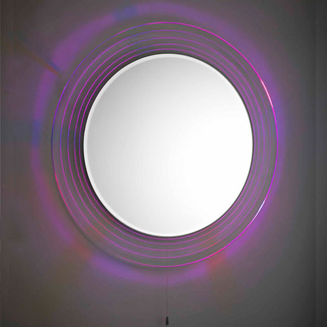 Premier - Orpheus Colour Changing LED Mirror - 600mm Diameter - LQ037 Large Image