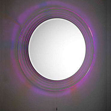 Premier - Orpheus Colour Changing LED Mirror - 600mm Diameter - LQ037 Profile Large Image