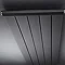 Premier - Palisade Designer Radiator 1800 x 370mm - Black - MTY115 Profile Large Image