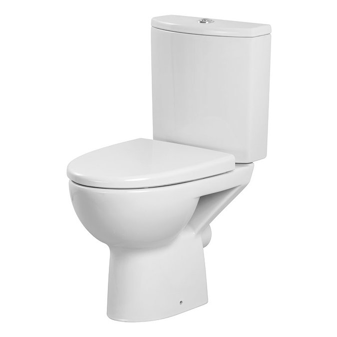 Premier - Pandora 4 Piece Bathroom Suite - CC Toilet & Basin with Pedestal - 1 or 2 Tap Hole Options